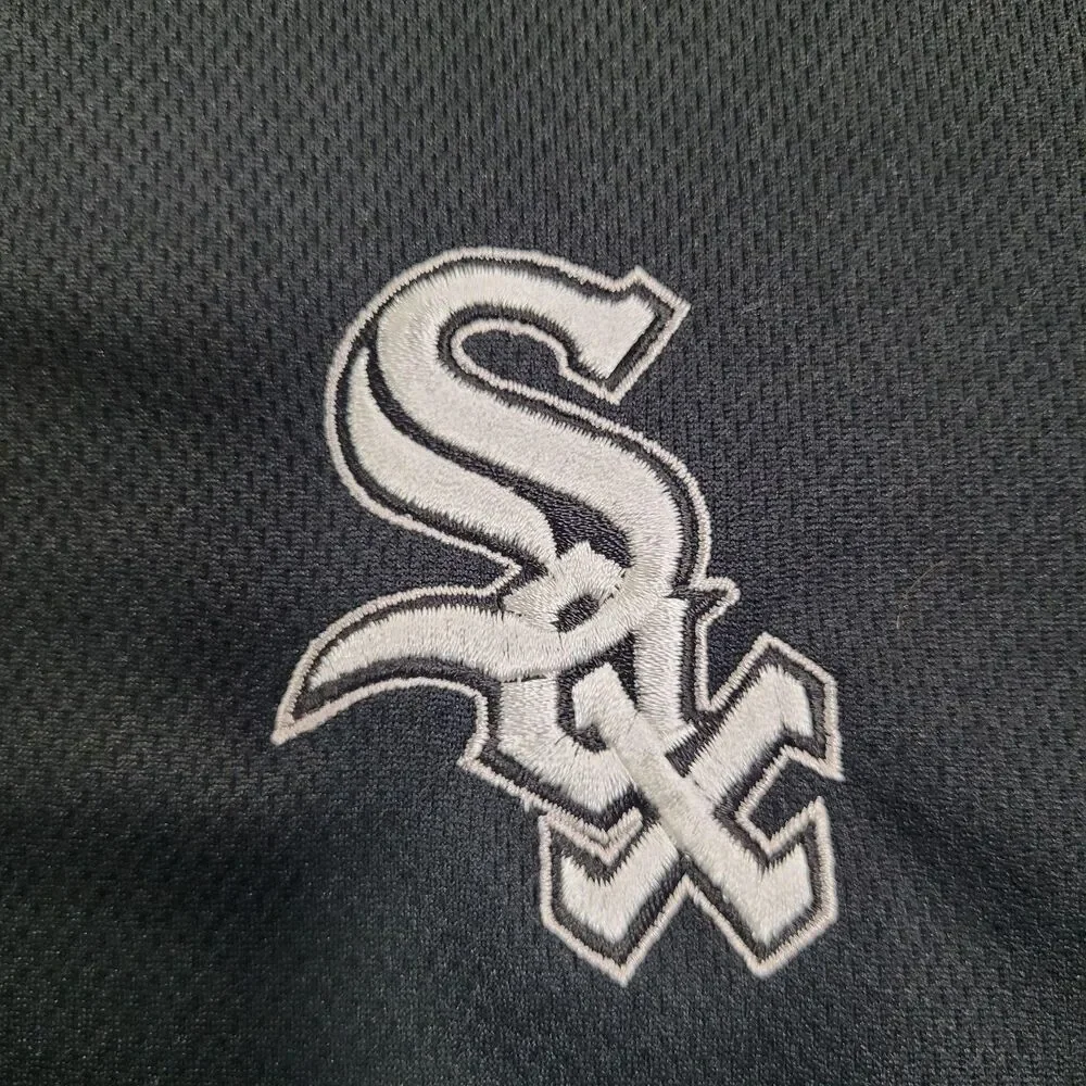Chicago White Sox Shirt Mens 5XL Black MLB Baseball Majestic Polo Performance